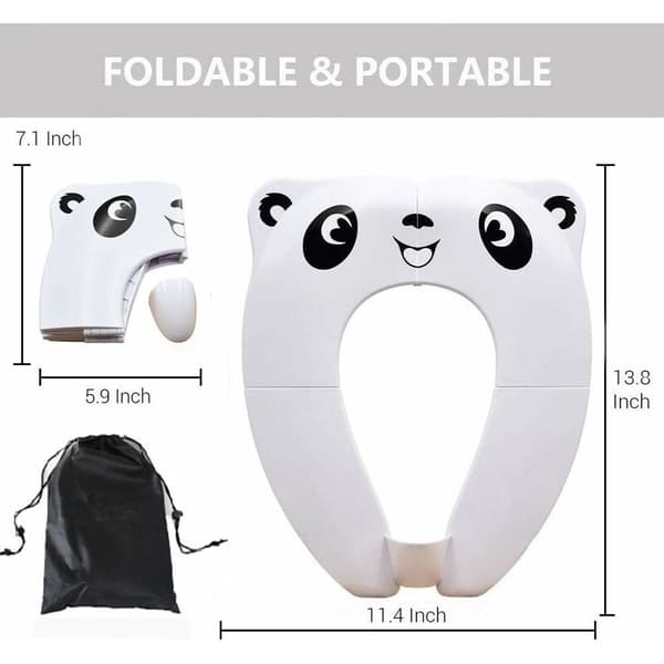 [Oppgradert versjon] Baby Toalett Reduser - Reise Foldbar Toalettsete