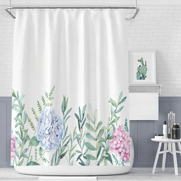 Perle Rare Rare Polyester Gardin 150 x 180cm Gröna Blad Blommor