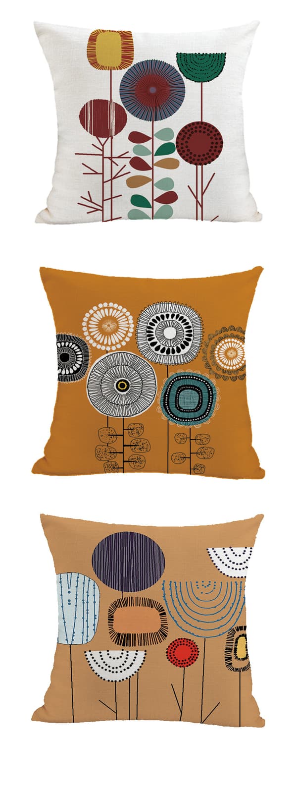 Set med 12 st kuddfodral 45x45cm Dekorativt örngott för soffa