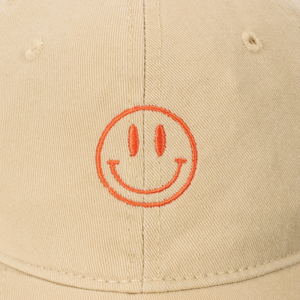 Unisex Smiley Face -grafiikka baseball-lippis Vintage Distress -puuvilla