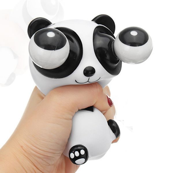 Popping Out Eyes Squeeze Toys - Stress Relief Dekoration Leksak, Decompression Panda Leksak
