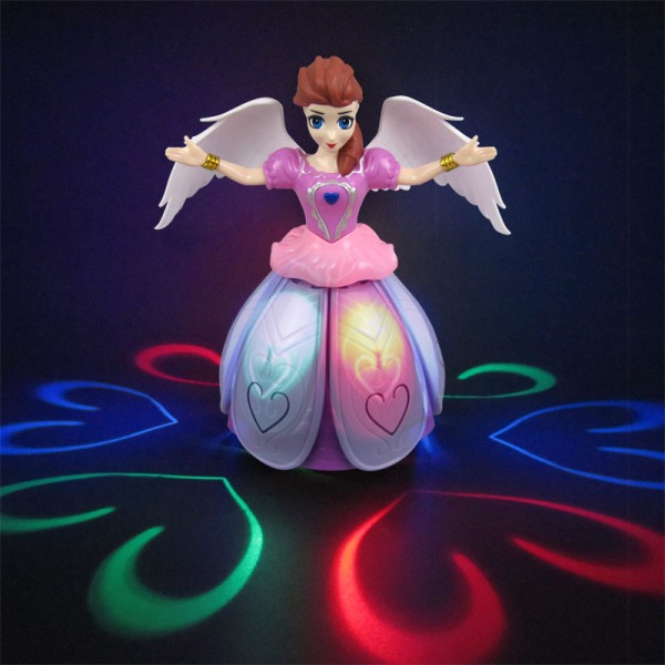 Battery-powered dancing princess doll with music and lights