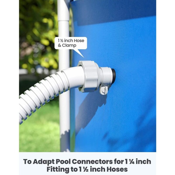 Slangadapter B -modell 25009, byxadapter för pumpar, slangadapter för pool med gänga, slangadapter för pool för 1,5\"-kopplingar