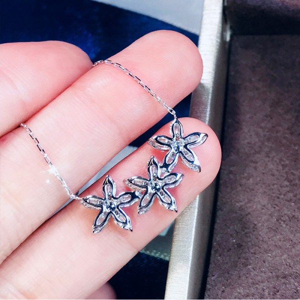 Super Twinkling Star Tassel Halskjede Clavicle Chain Light Luxury
