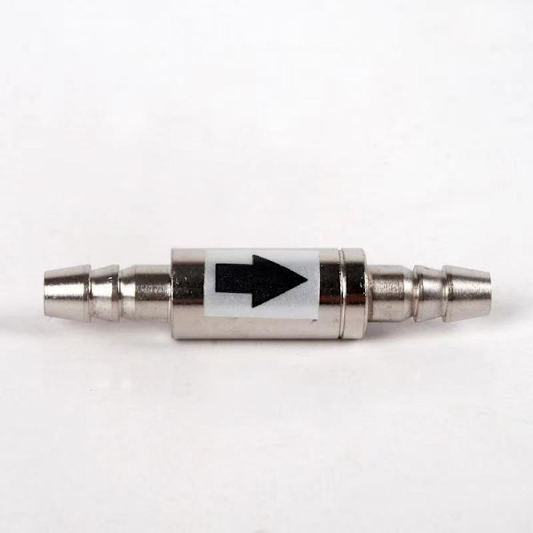 2 stk Rustfritt Stål Enveis Sjekkventil Ikke-Retur CO2 Linje Regulator Diffuser Rør i Akvariumsystem