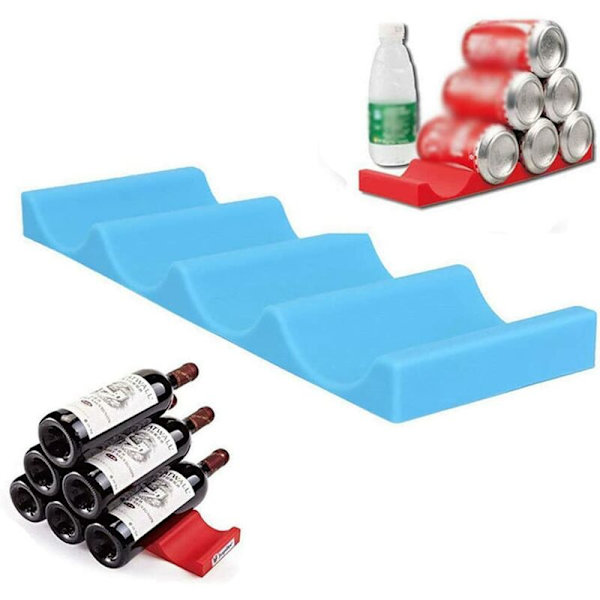 Stablebar Flaskeholder, Dåseholder Organizer og Nem Stablebar Flaskeholder, Silikone