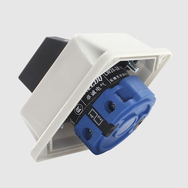 Universell väljaromkopplare, med vattentät installationsbox, 3 positioner, 8 terminaler, kraftöverföringsbrytare, LW26-20/2 220V 20A motorgenerator