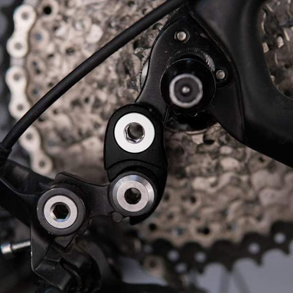 Mountainbike Vägcykel Bakre Växelspårare Hängare Förlängning Extender Ram Växel Svanskrok Förlängare 1 st (Svart 1 st)