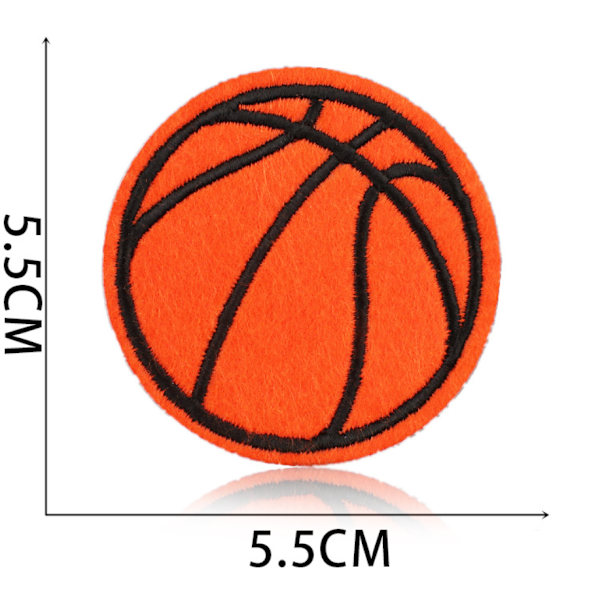 20 stk. basketball broderi patches strygejern og sy på applikation patches badg