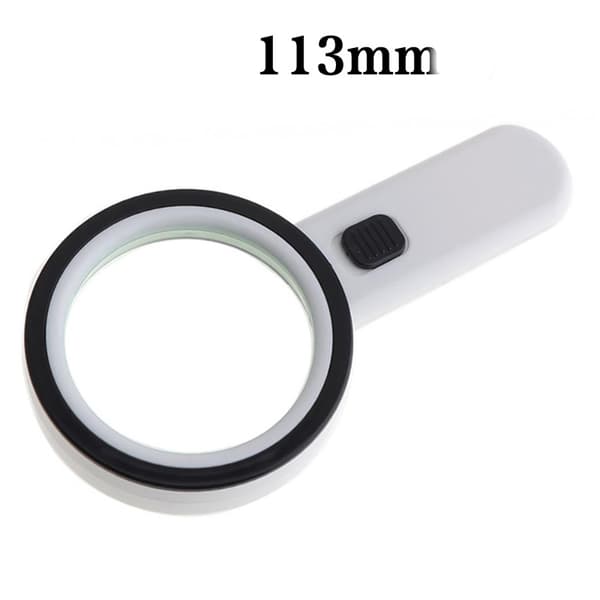10x leselupe med LED-lys - belyst leselupe