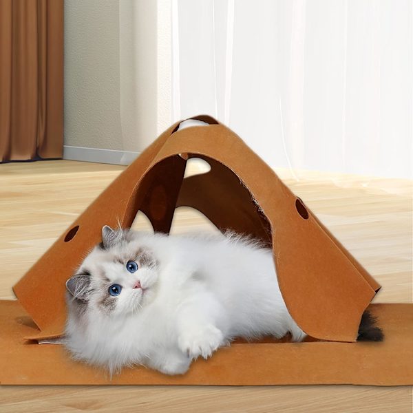 Katt Lekmatta, Katt Agility Träningsmatta, Katt Tunnel Lekmatta, F