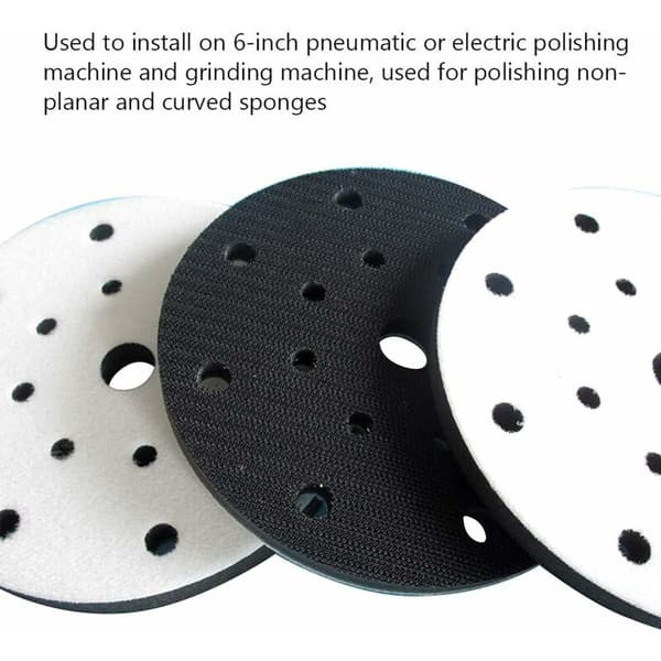 Sæt med 3 bløde slibepuder, 150 mm Blødt slibeinterface Slibning