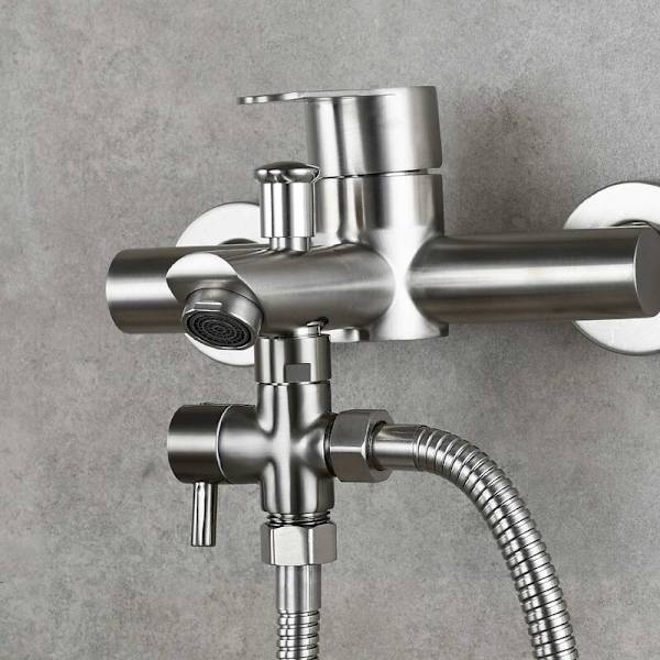 Massiv messing 3-vejs ventil G1/2 håndbruser brusekomponenter universel