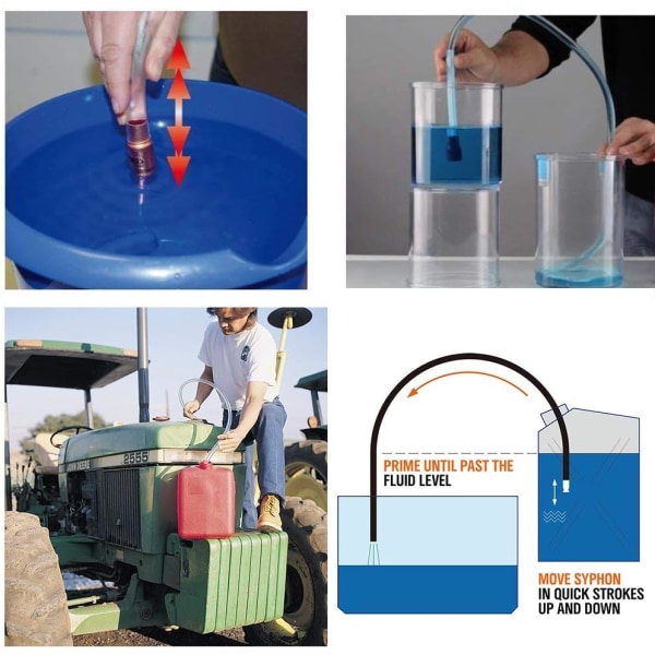 Overføring Siphon Pumpe, Bensin Siphon, Drivstoff Siphon Slange, Manuell Drivstoffpumpe