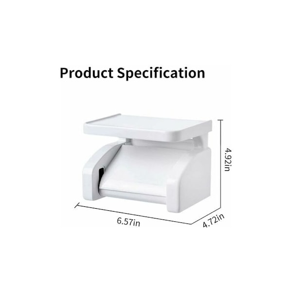 Toiletpapirholder, Vakuumsugning Borefri Toiletpapirholder