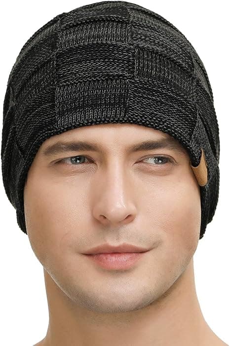 2 pakker Slouchy Beanie til mænd Vinterhatte til mænd Cool Beanies