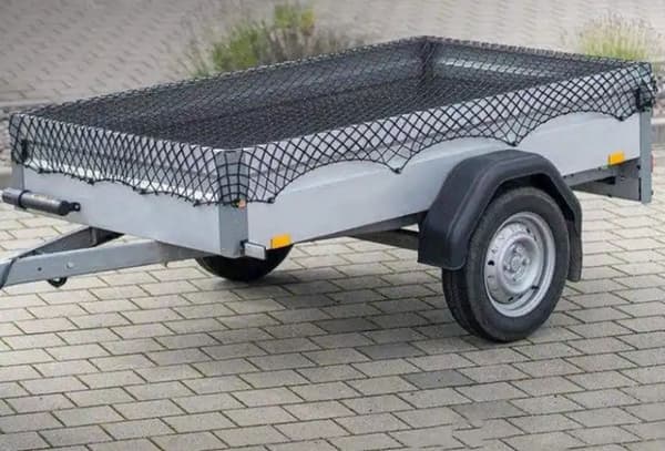 1,5*2,2 m Stræk Trailer Net - Tæt Maske med Gummireb [Sort/Elastisk]