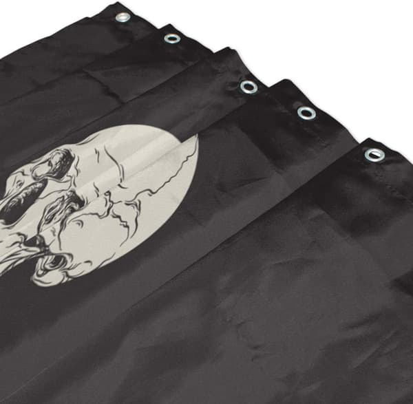 Rock and Roll Skull Bones Love Music Bruseforhæng Polyester Wat
