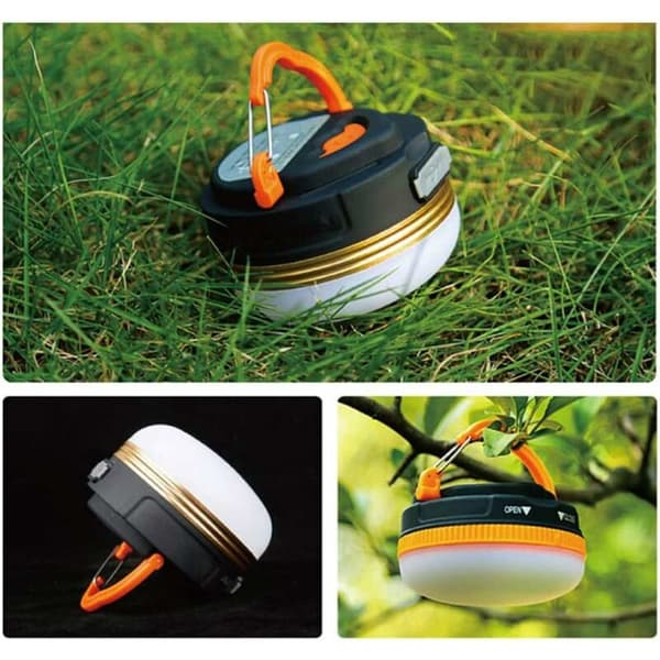 Camping Lys Lanterne LED Vanntett USB Oppladbar Lampe 3 Moduser