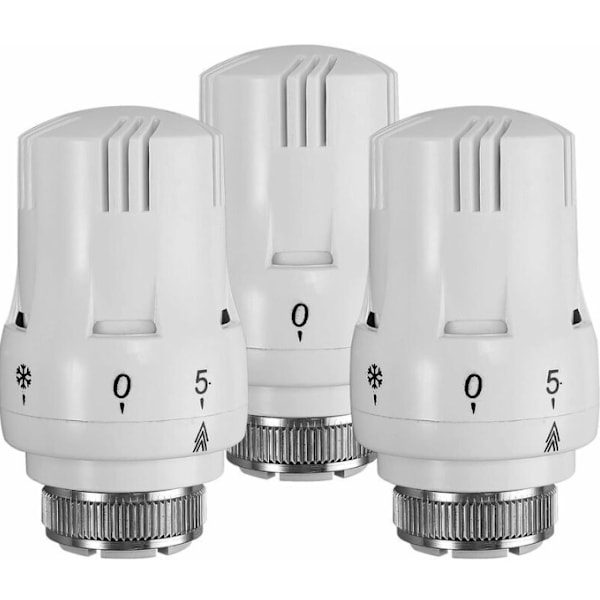 Termostatisk radiatortermostat 3 stk TRV Radiatortermostat M 30 x 1,5 Termostatisk radiatorventil Erstatningshode Radiatorventil Varmesystem Co