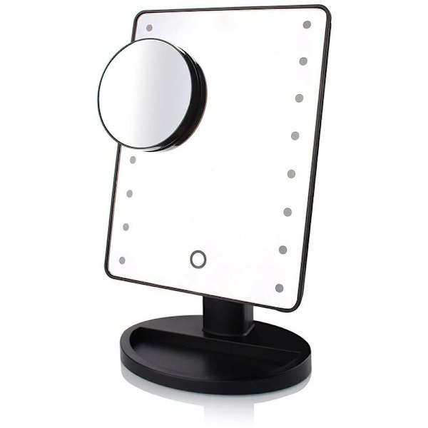 Lighted Mirror, 10X forstørrende LED Makeup Mirror, LED Mirror, USB