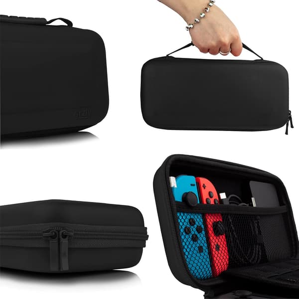 Switch OLED Hard Zippered Storage Case til Switch og tilbehør