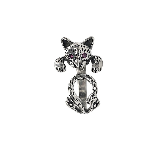 Vintage åben ring 925 Thai sølv punk personlig ring