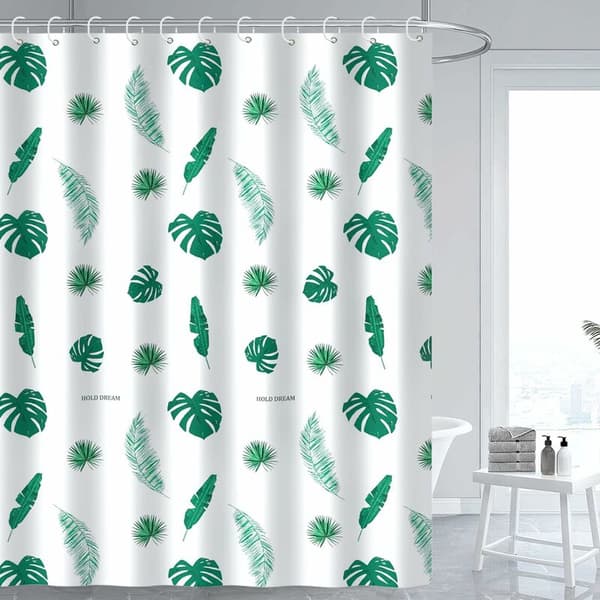 Vanntett antimugg dusjforheng - 180 x 200 cm - Vaskbar -