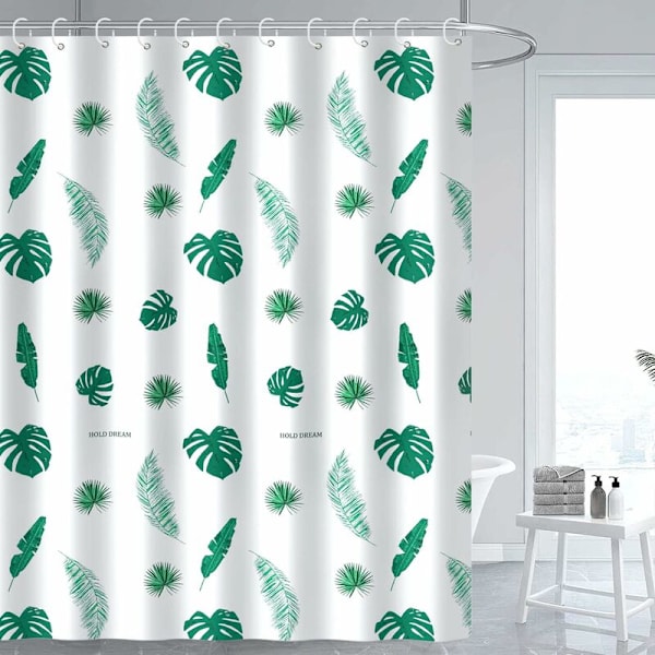 Vattentät Anti-Mildew Duschdraperi - 180 x 200 cm - Tvättbar -