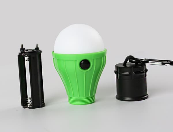 LED-leirin telttavalo, paristokäyttöinen, klipsilukolla, 4 kpl
