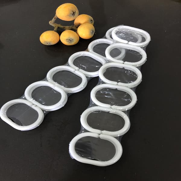 12-pack gardinringar, 12 st plast duschdraperikrokar bad