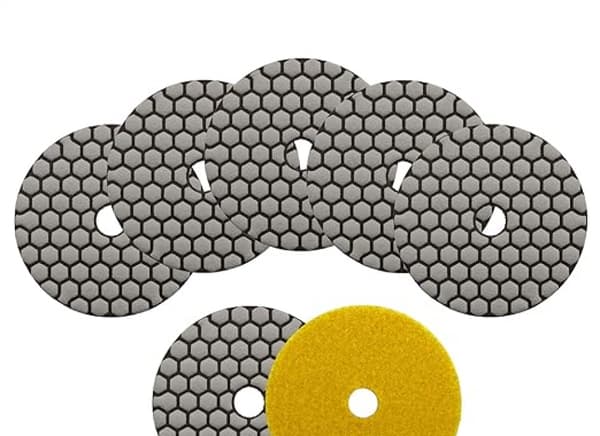 Diamantslipdynor - 7-pack torra diamantslipdynor 4\"/100mm för Ma