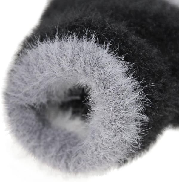 Damflickor Vinter Halvfinger Topp Flip Vantar Faux Sammet Vante