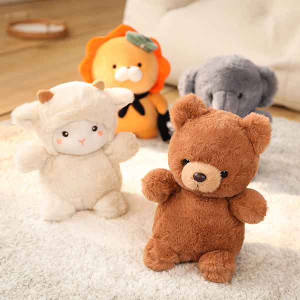 Plys elefant bamse børns trøstebamse gave bamse, 1 stk, 23 cm
