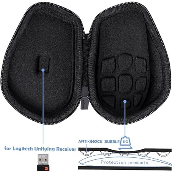 Kova matkakotelo Logitech MX Master 3/3s Premium -langattomalle hiirelle (Box O