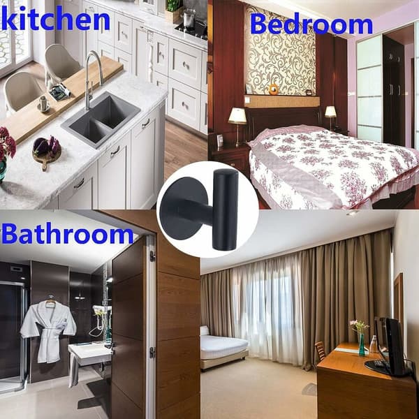 Handdukskrokar, Rockkrokar Väggmonterade Krokar, Handdukskrokar 2 Pack 5*5