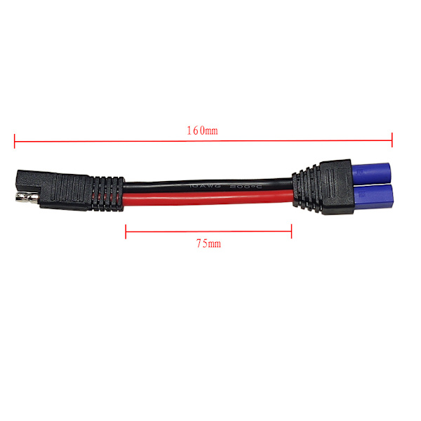 Ec5 hun stik til Sae strøm traktor batteri adapter kabel