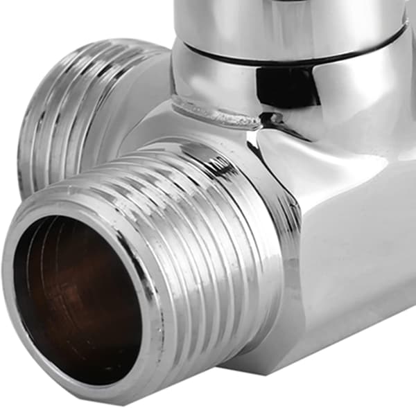 Forkromet Messing 3-Vejs Brusespærre, G1/2\" T-Formet Adapterventil til Montering på Bruserarm