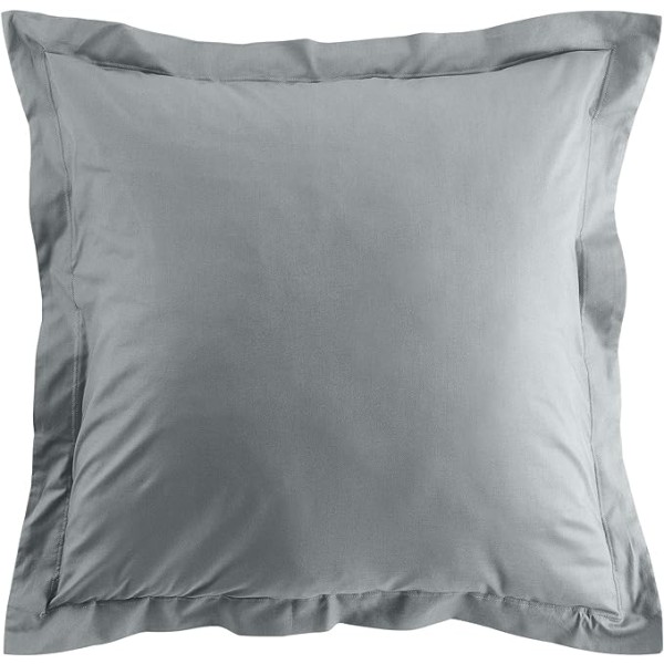 Pillowcase (65 x 65 cm) gray, long-staple cotton