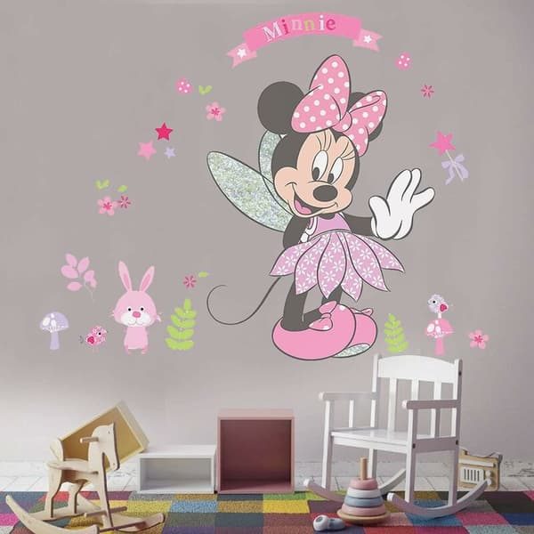 Mickey Triumph Väggdekaler Minnie och Mickey Barn Väggdekaler M