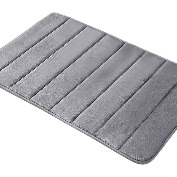 Tjock korallfleece minneskum badrumsmatta