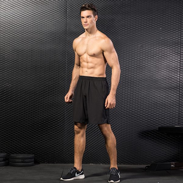 Herre Sports Shorts, Træningsshorts, Pull-On Shorts med Lommer