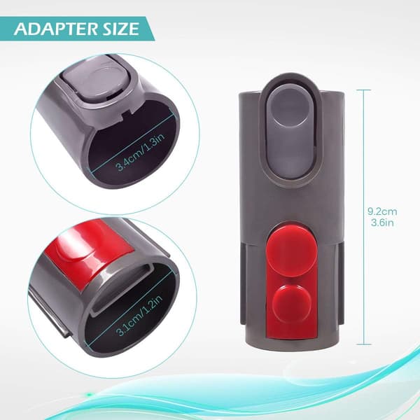 Flexibel parkettborste - Kompatibel med Dyson dammsugare (med adapter för V7, V8, V10)