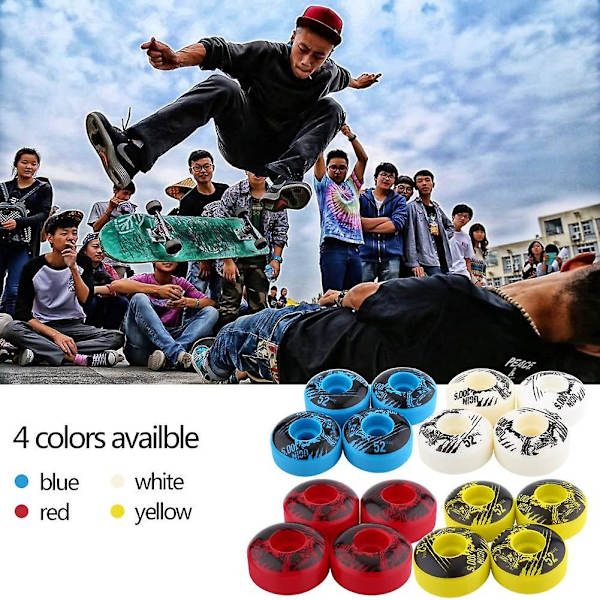 4 stk. hjul, Classic Series High Performance Skateboardhjul Dur