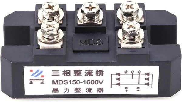 MDS 150 A 1600 V Trefaset Diodebro-retter