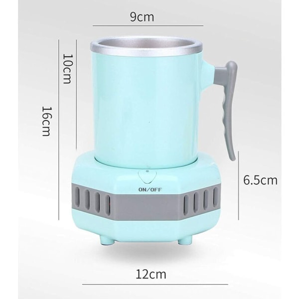 Mini ismaskin med kylning, portabel liten ismaskin, 15 minuter