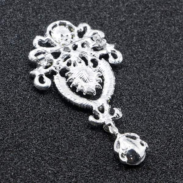 Kvinnors kristallbukett brosch pin all-match accessoarer strass broscher och P