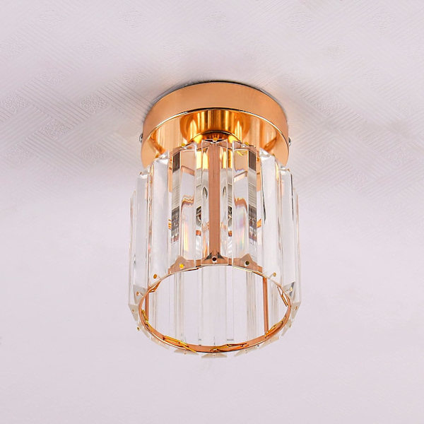 Krystal loftslampe moderne mini lysekrone loftslampe krystal vedhængslampe armatur til køkkenø spisebord soveværelse korridor
