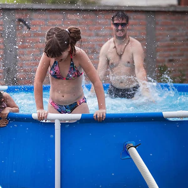 PCS Pool Slangeholder - Tilbehør med rustfrit stål klemme - Plastik foldbeskyttelse - Passer til slanger