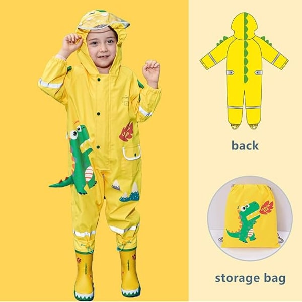 1 paquet, imperméable pour garçons 3D imperméable pour enfants to